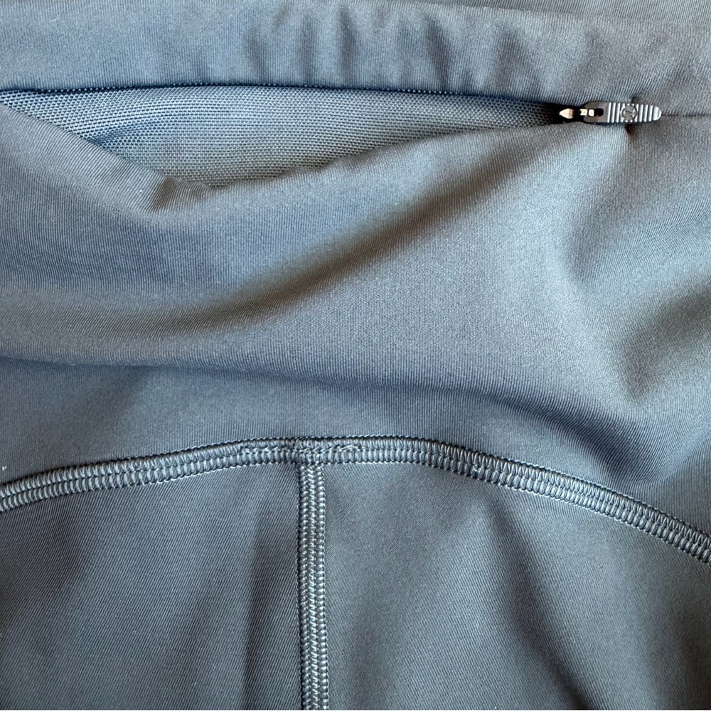 LuLuLemon Swift Speed High Rise Crop 23” Graphite Grey 8 Pockets Reflective - Picture 11 of 15